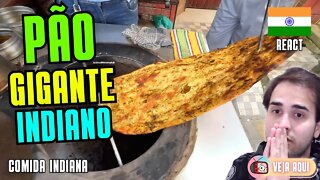 OLHA O TAMANHO desse PÃO! É GIGANTE! Reagindo a COMIDAS DE RUA INDIANAS | Veja Aqui Reacts