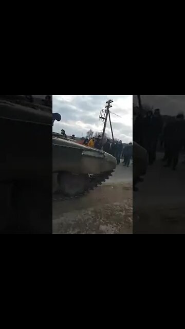 More footage of police capturing a tank. No Z, saboteurs?