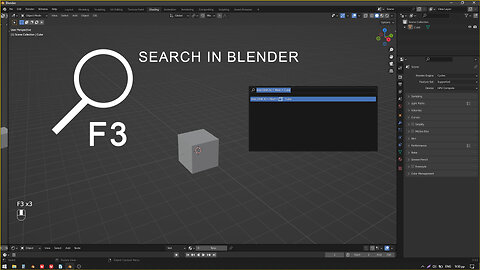 14. HOW TO SEARCH ACTIONS IN BLENDER