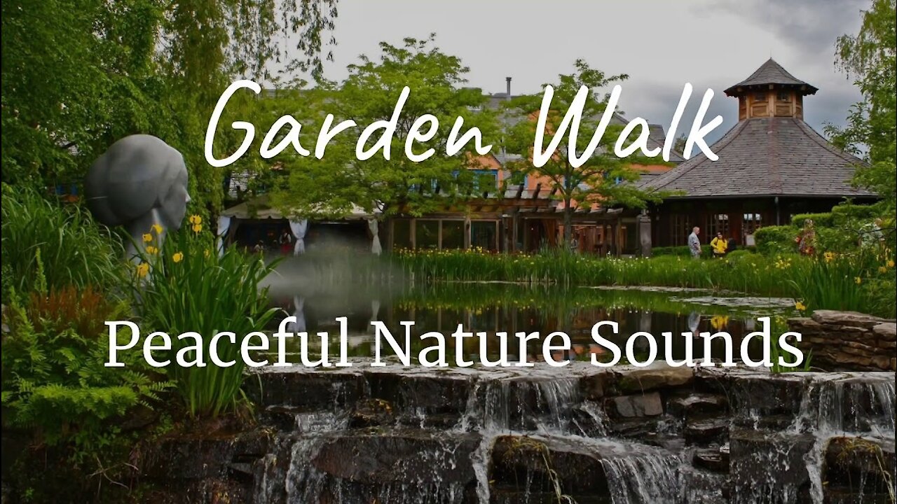 3 Hours of Beautiful Relaxing Garden Nature Music, Zen Garden Calming Music, Birds, Stream