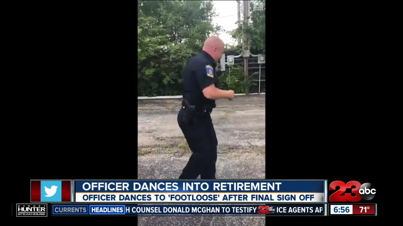 Illinois officer retires in style