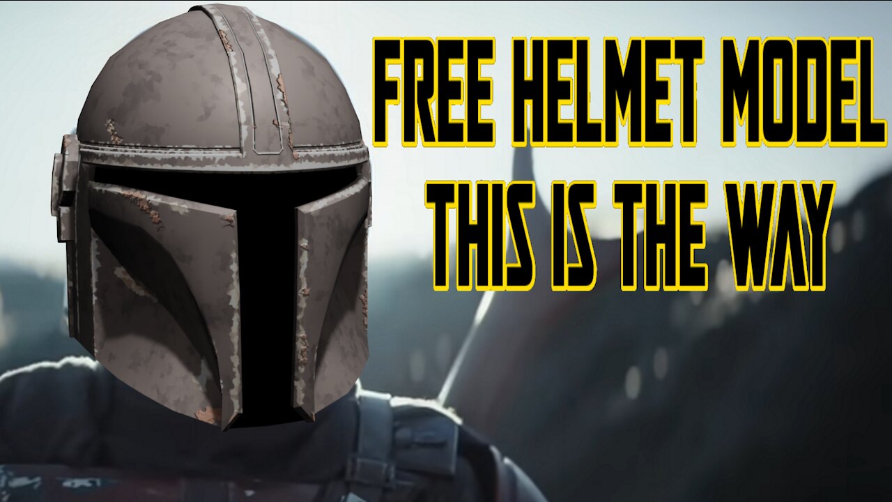 Battle Scarred Mandalorian Helmet - Free 3D Model