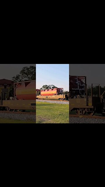 FEC-107 train at Daytona Beach Golf Club June 25 2023 #railfanrob #fec107 #rrmrailvideos