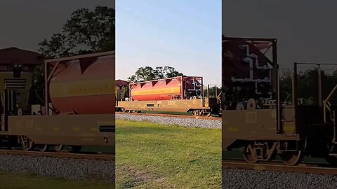 FEC-107 train at Daytona Beach Golf Club June 25 2023 #railfanrob #fec107 #rrmrailvideos