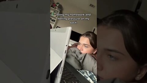 She was doing homework and then Video By jayalysefit #Shorts