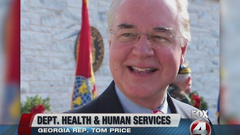 Donald Trump selects Rep. Price for HHS secretary