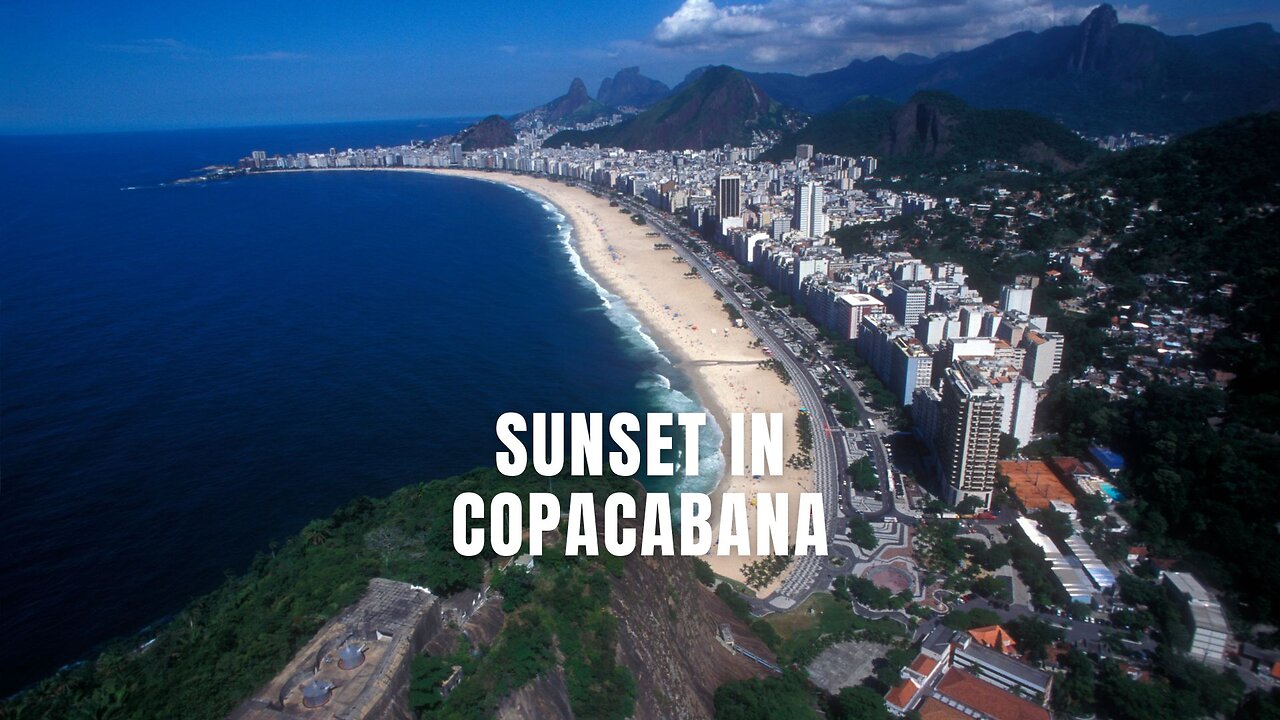 Sunset in Copacabana #copacabana , #copacabanabeach