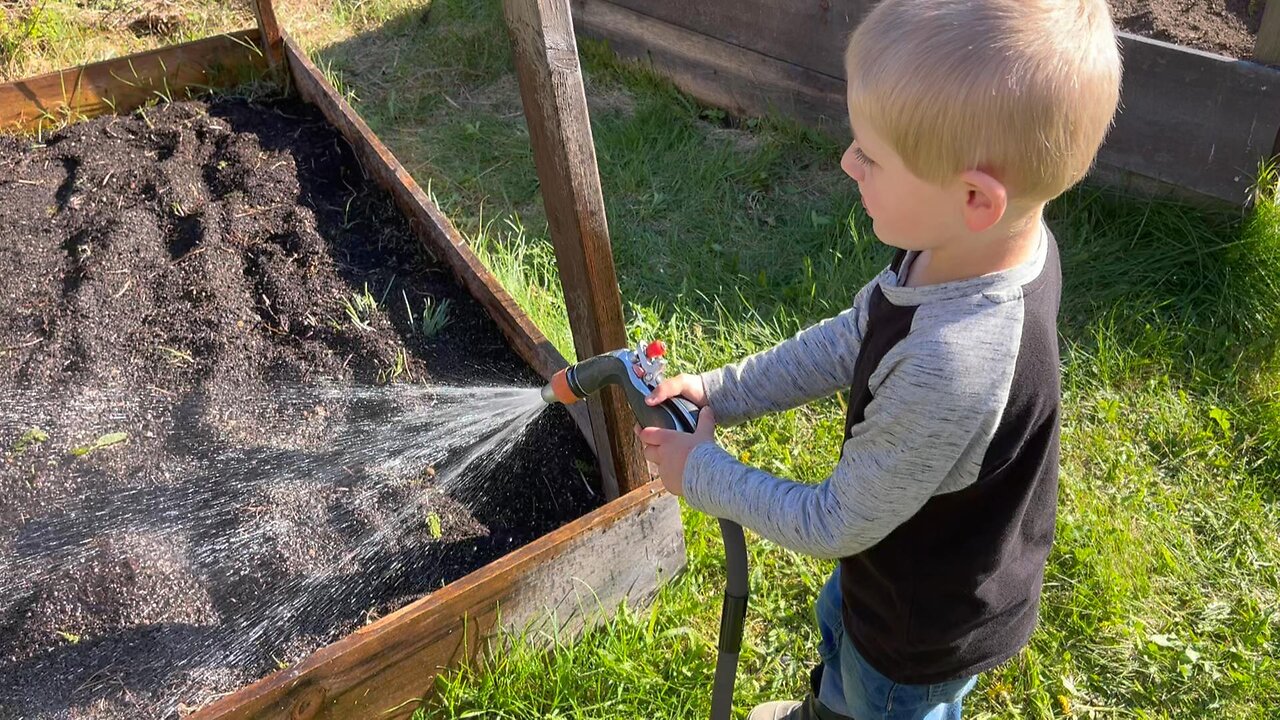 Planting Some Potatoes, Cukes & Corn