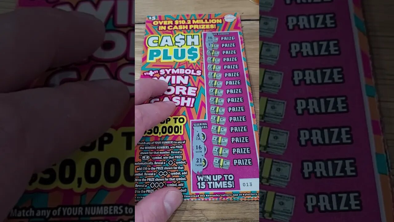 Brand NEW Lottery Tickets Cash Plus!