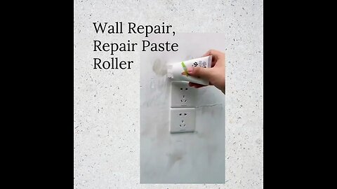 Wall Repair, Repair Paste Roller #shorts