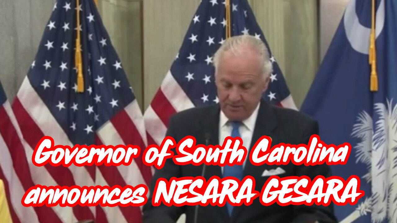 Bombshell: Governor of South Carolina Announces NESARA/GESARA