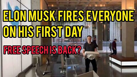 ELON MUSK OWNS Twitter, FIRED CEO, Top Censor Escorted Out & Reverse Lifetime Bans! TRUMP is BACK?