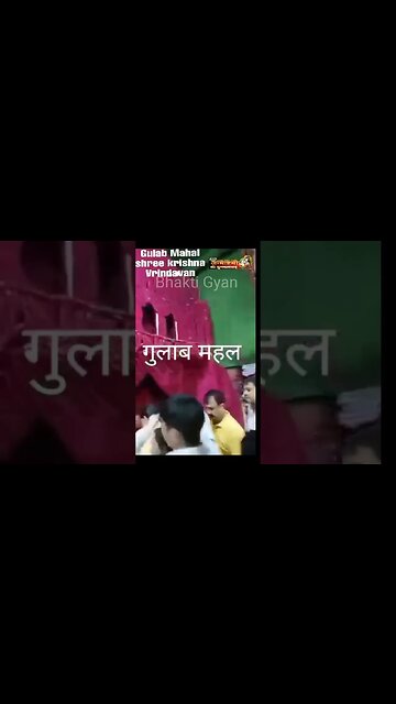 राधे कृष्ण। गुलाब महल के अद्भुत दर्शन | #viral #shortvideo #ytshorts