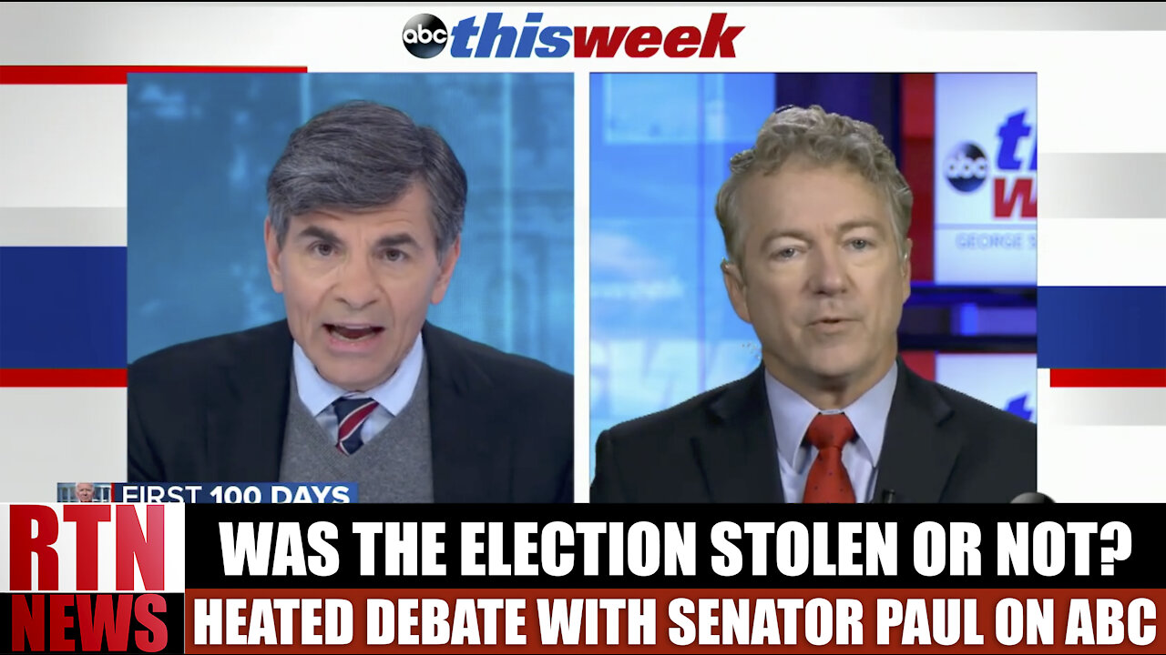 WAS THE ELECTION STOLEN OR NOT? Heated Debate with Sen. Paul on ABC | RTN News