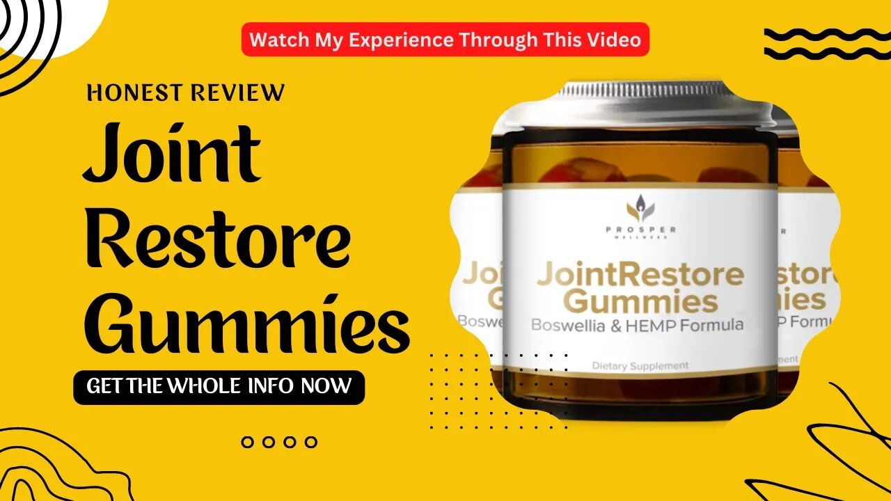 Prosper Wellness Joint Restore Gummies Reviews | Jointrestore Gummies Reviews | Knee Restore Gummies