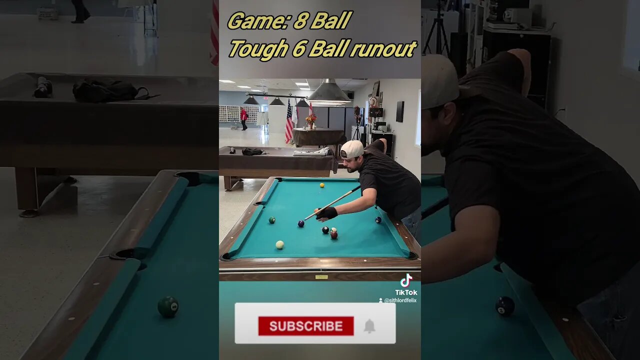 a tough 6 ball runout. #8ballpool #shorts