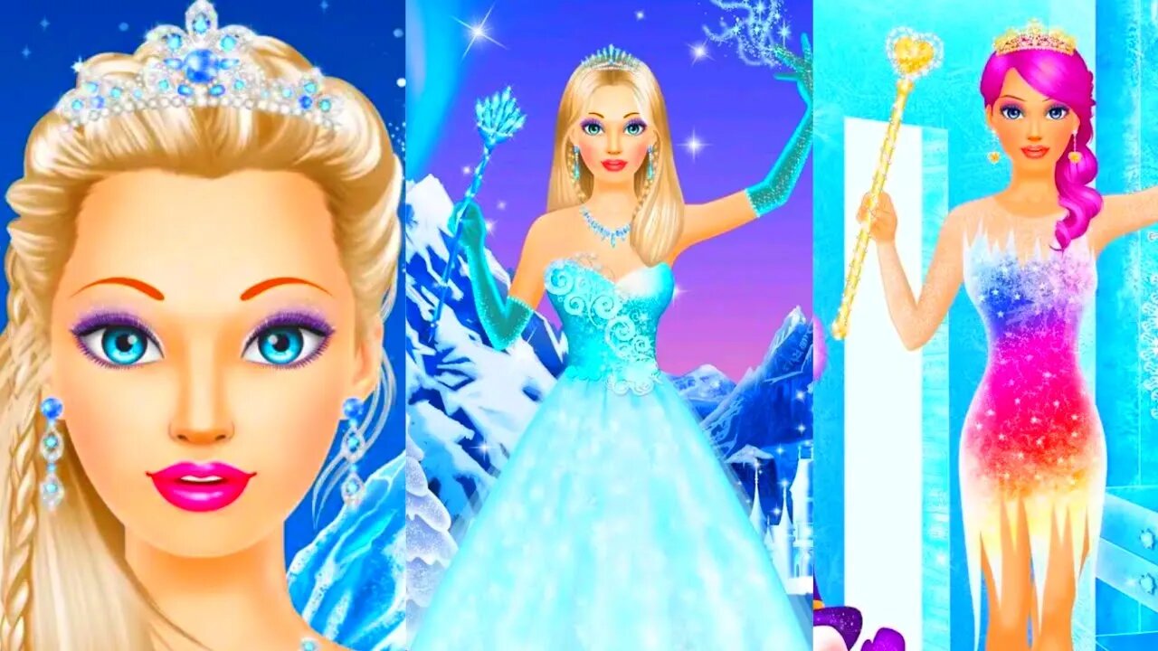 Ice queen dressup and makeup/makeup/dressup/girl games/new game 2023/Android gameplay @TLPLAYZYT