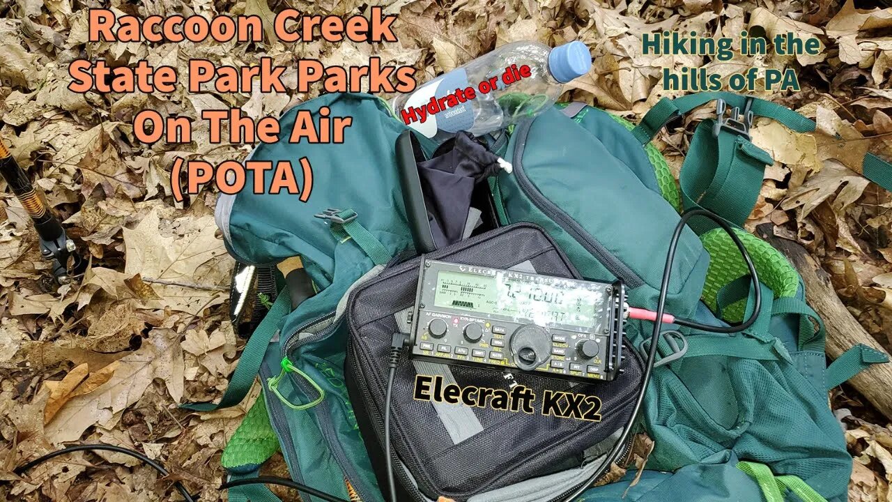 QRP POTA Hike the hills of Raccoon Creek State Park