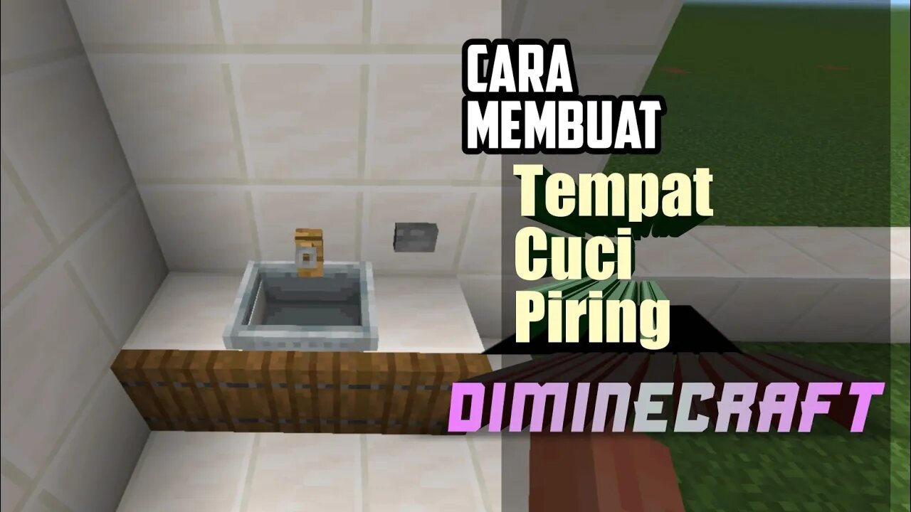 Cara Membuat Tempat Cuci Piring Di Minecraft