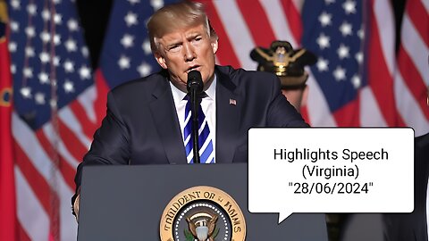 President Donald Trump Speech ❤️🔥 (Highlights) 2024 (Virginia) 28/06/2024