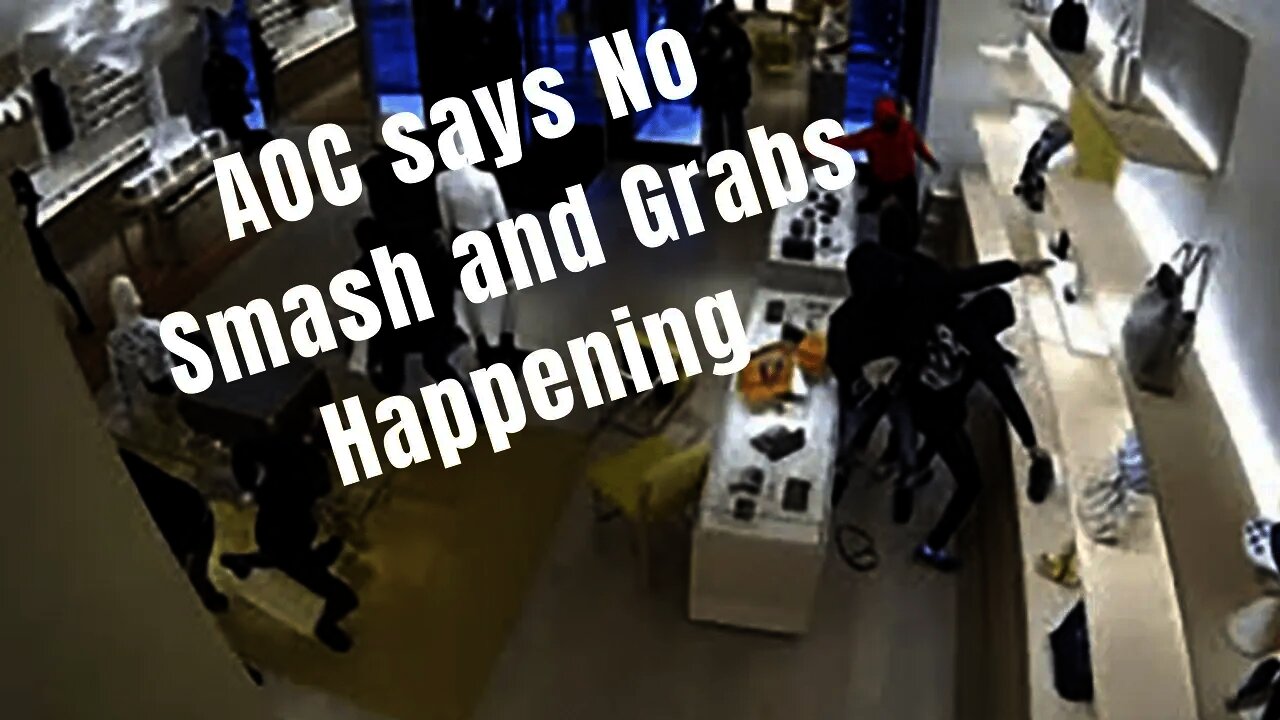 Wave of organized smash-and-grab robberies isn't actually true?