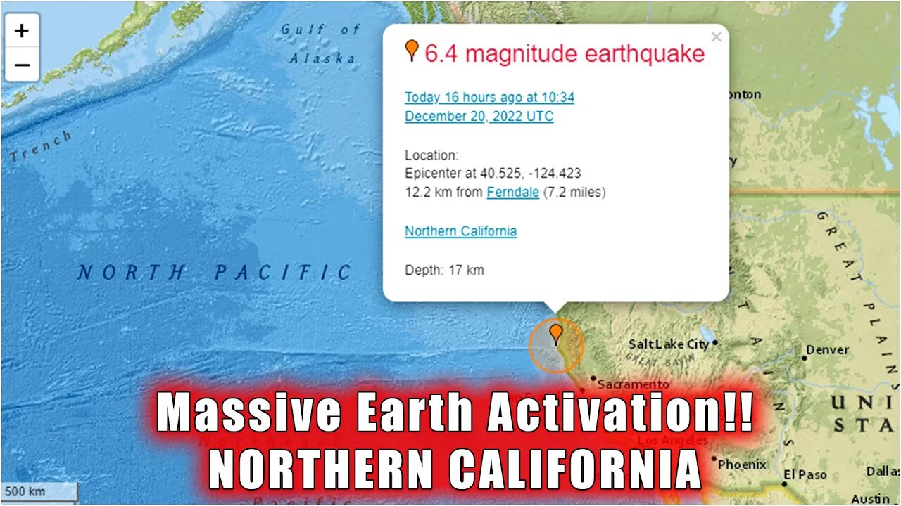 Massive Earth Activation on the Eve of the Solstice (Powerful Earthquake Northern California)