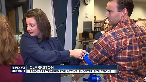 Clarkston schools train teachers to 'Stop the Bleed'