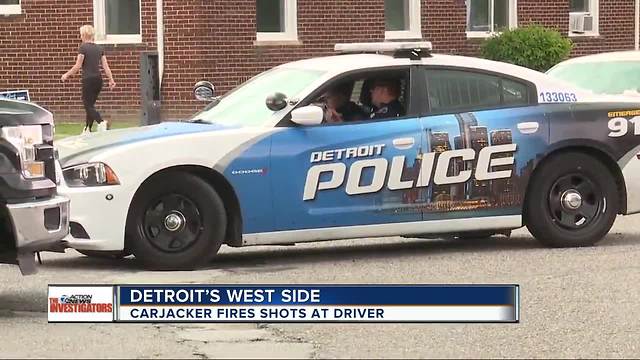 Carjacker fires shots at driver