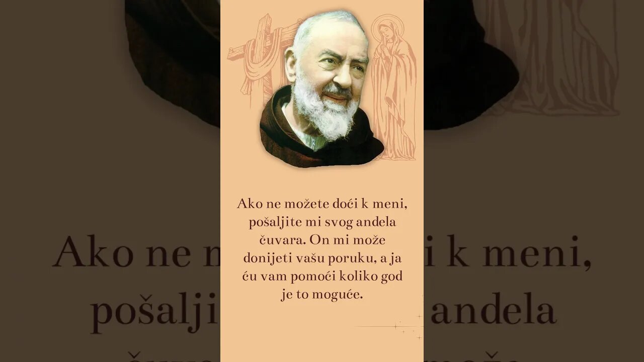 Inspirativni citati oca Pija #padrepio #anđeli #zagovor