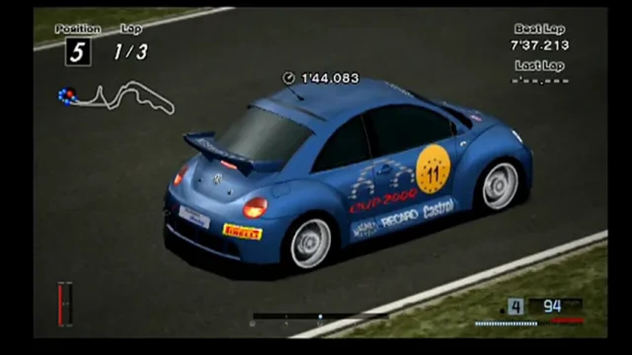 Gran Turismo 4 Walkthrough Part 29! Driving Mission 16! 3 Lap Battle with the Volkswagen New Beetle