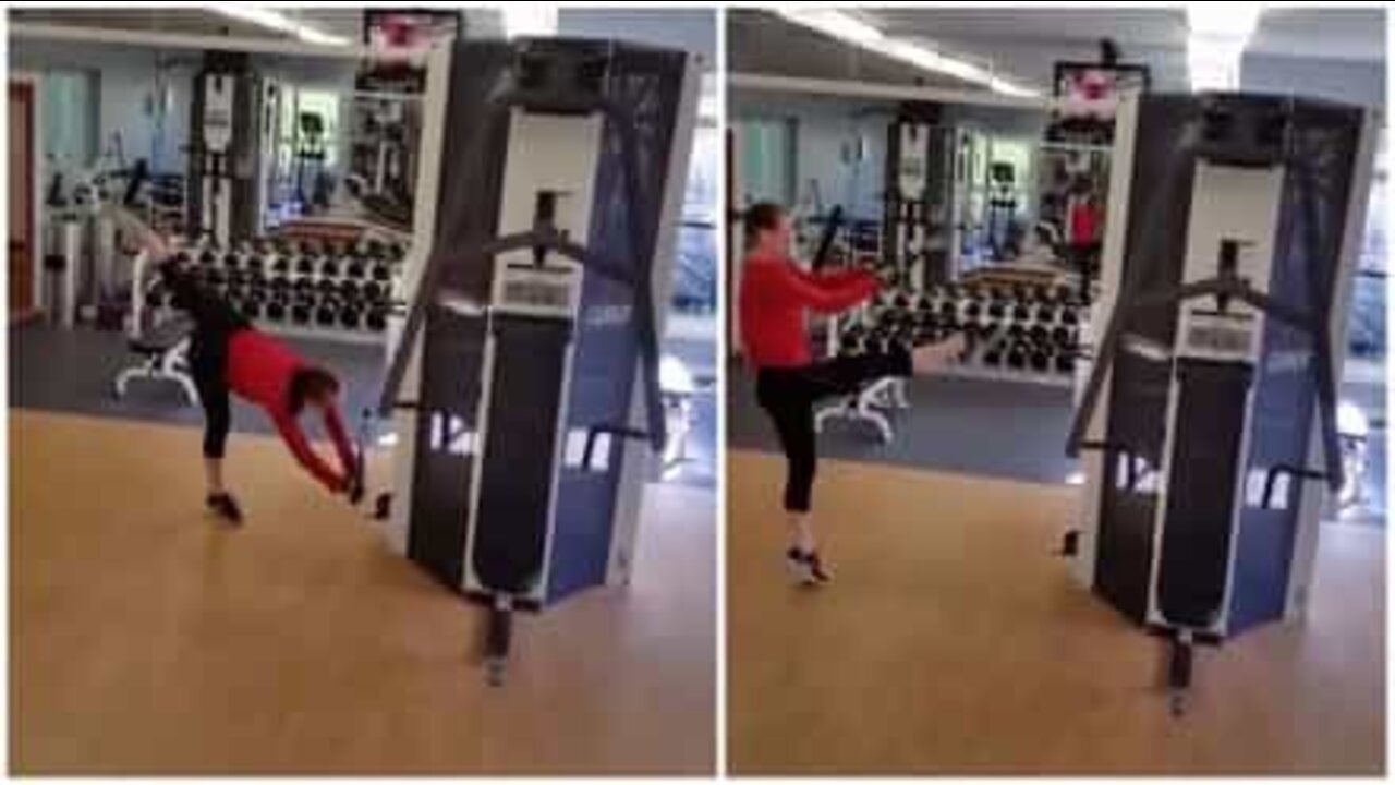 La sessione in palestra più bizzarra di sempre