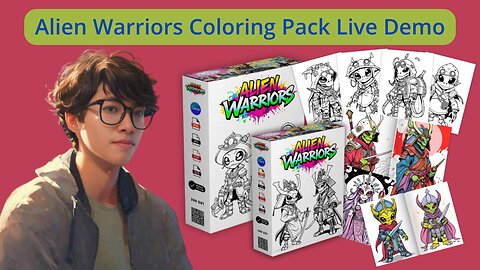 Alien Warriors Coloring Pack Live Demo (Kevin Huynh) | An Artistic Thrilling Journey You Can't Miss!