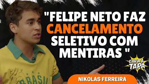 FELIPE NETO DEVE SER UMA PREOCUPAÇÃO PARA OS PAIS, SEGUNDO NIKOLAS FERREIRA