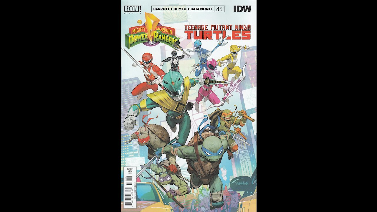 Mighty Morphin Power Rangers /TMNT -- Issue 1 (2019, Boom! Studios / IDW) Review