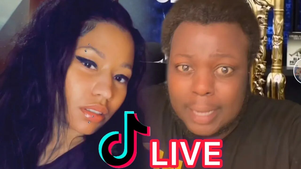 Nicki MInaj Goes LIVE on TikTok with a Fan! (Duprii)