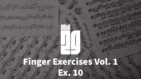 Master Your Piano Skills with Finger Exercises Vol. 1 - Ex. 10 - Piano Sheet Series