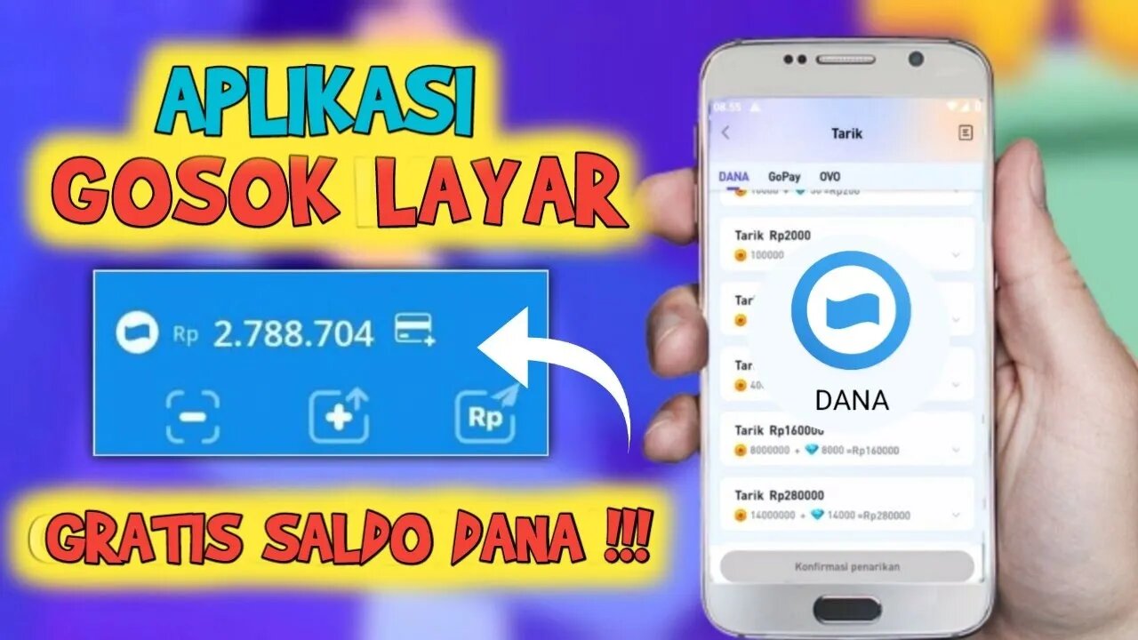 GAME GOSOK DAPAT DUIT | APLIKASI PENGHASIL SALDO DANA 2022 | APLIKASI PENGHASIL SALDO DANA TERCEPAT