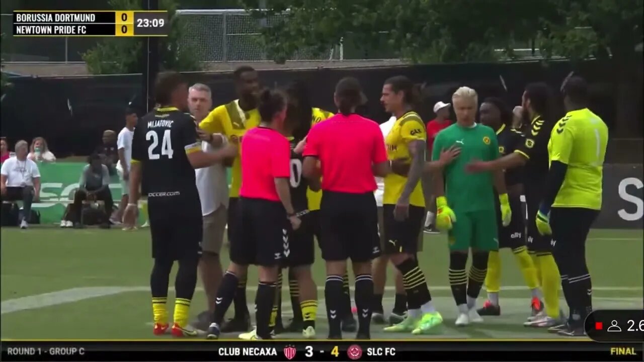 Noah Beck Gets Punched and Red Card