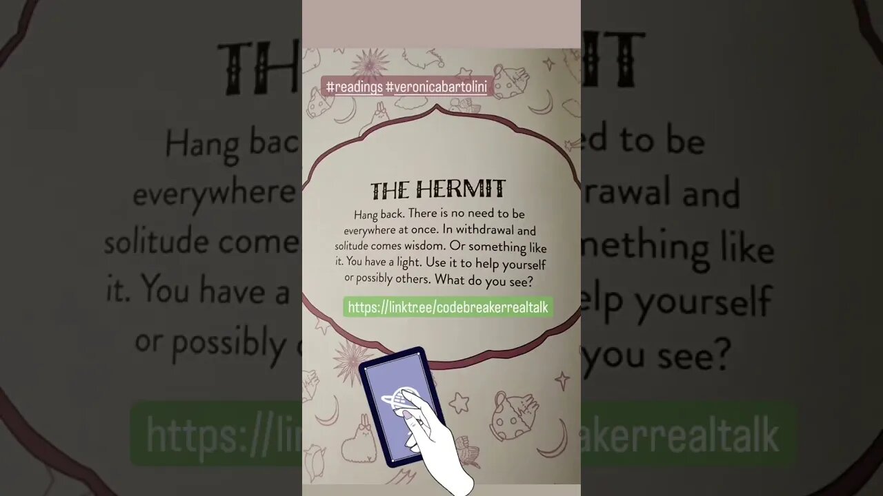 The Hermit #readings #remoteviewer #dreaminterpretation https://linktr.ee/codebreakerrealtalk