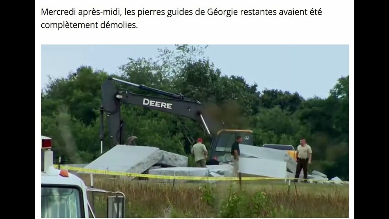 07.07.2022 Suite à une explosion, les pierres guides de Géorgie ont été complètement démolies