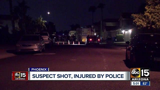 Suspect shot by police in north Phoenix