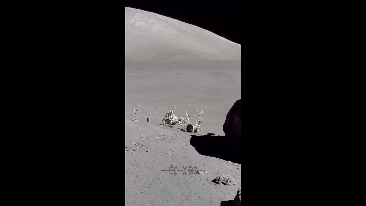 Apollo 12 Moon footage Picture.