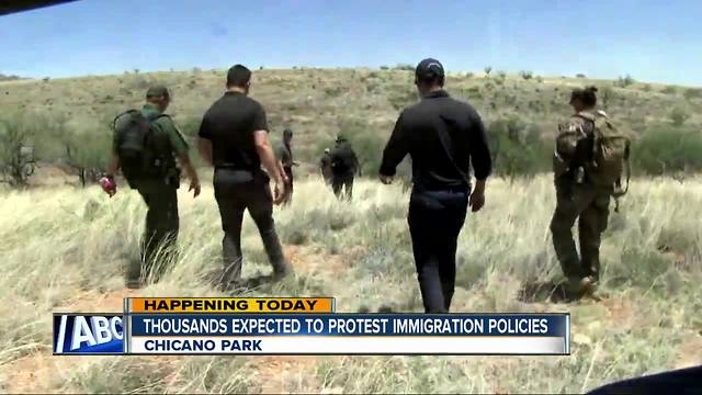 Thousands expected to protest immigration policies.