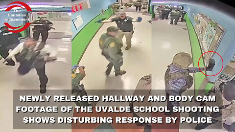 Newly released footage of the Uvalde school shooting shows disturbing police response