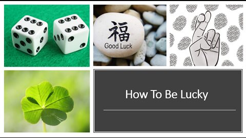 How to be Lucky with NLP and Hypnosis
