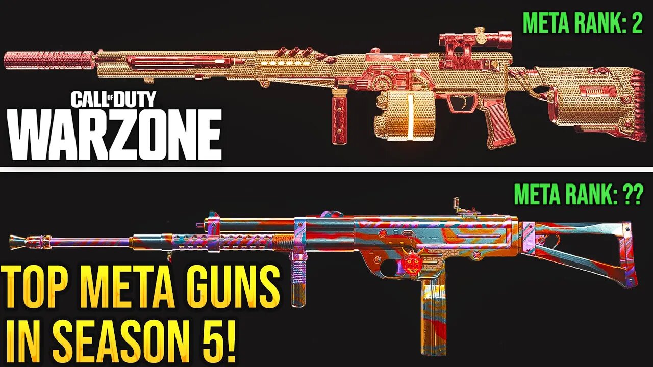 WARZONE: the META GUNS in SEASON 5 You Must Use! - (Warzone Best Loadouts)