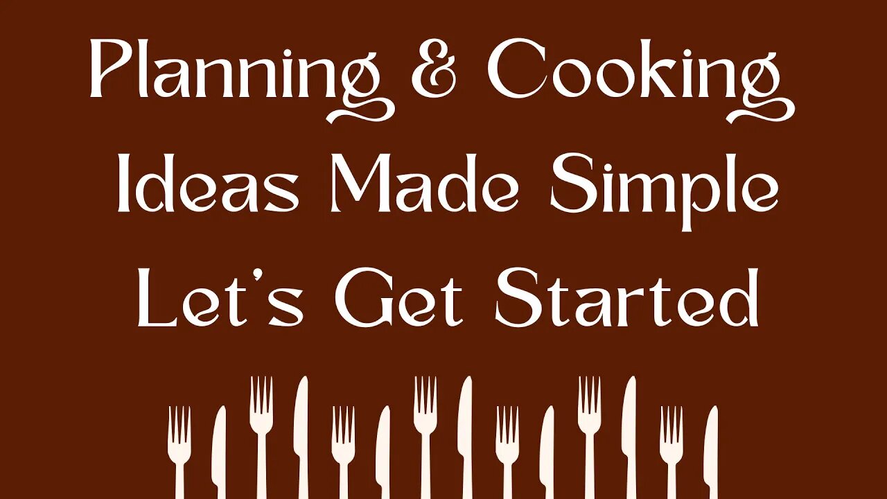 How to Plan Dinner Meals Video, Cooking Made Simple