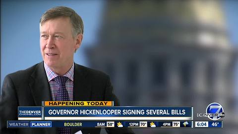 Hickenlooper set to sign 11 more bills Tuesday, including one stemming from Contact7 investigation