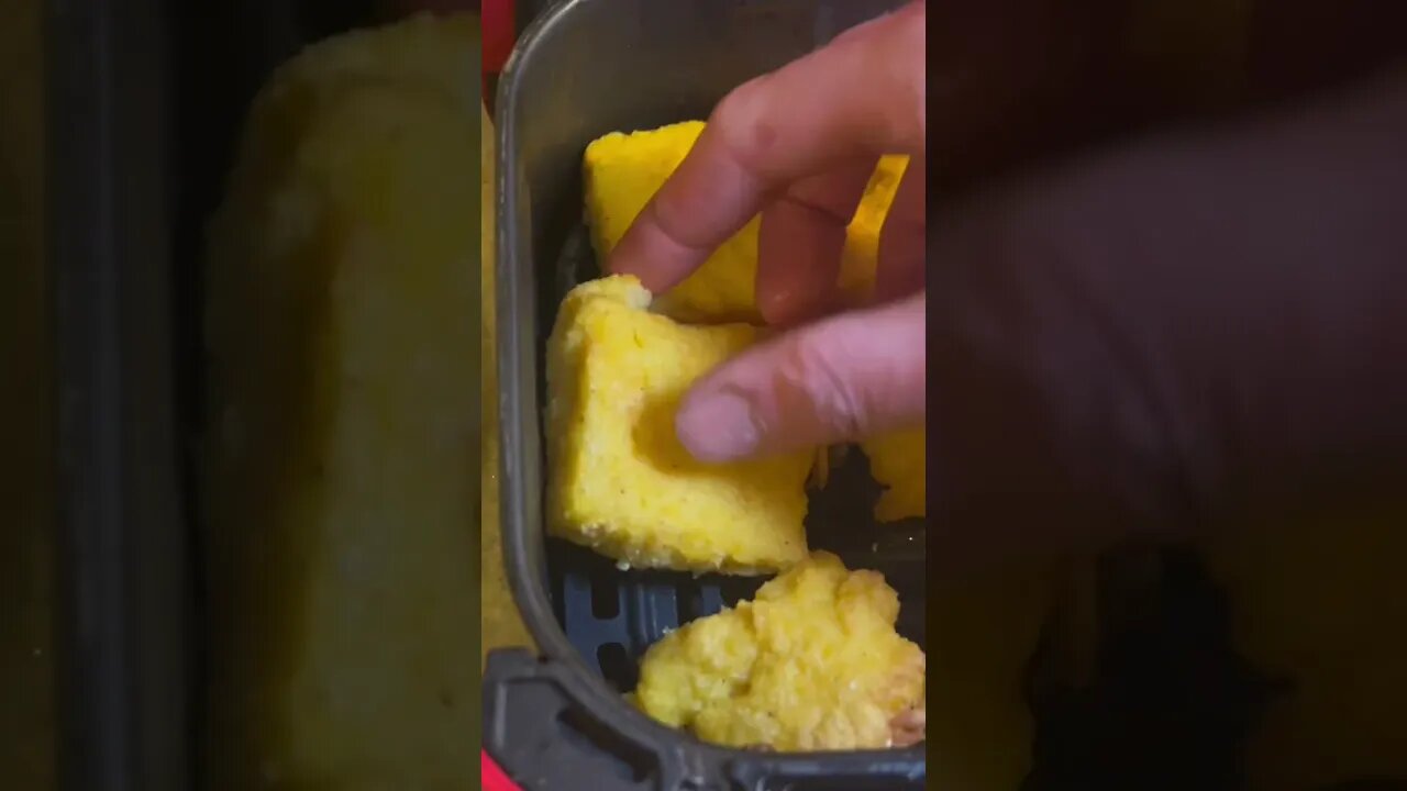 Homemade air fryer polenta