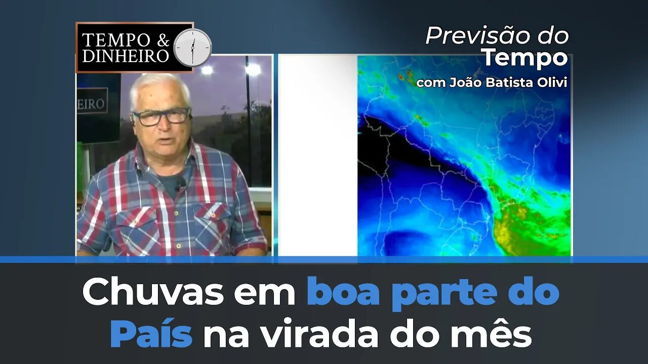 Chuvas em boa parte do País na virada do mês com tempo mais seco no final de semana